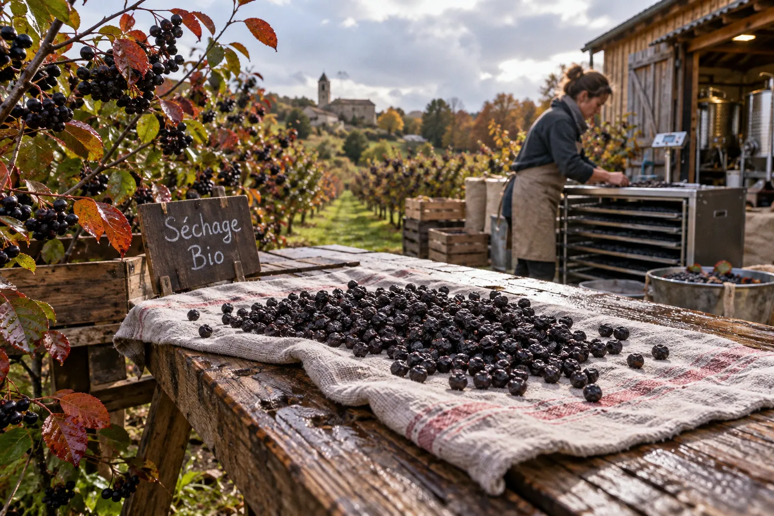 Séchage des baies d'aronia : la méthode rapide pour vos tisanes